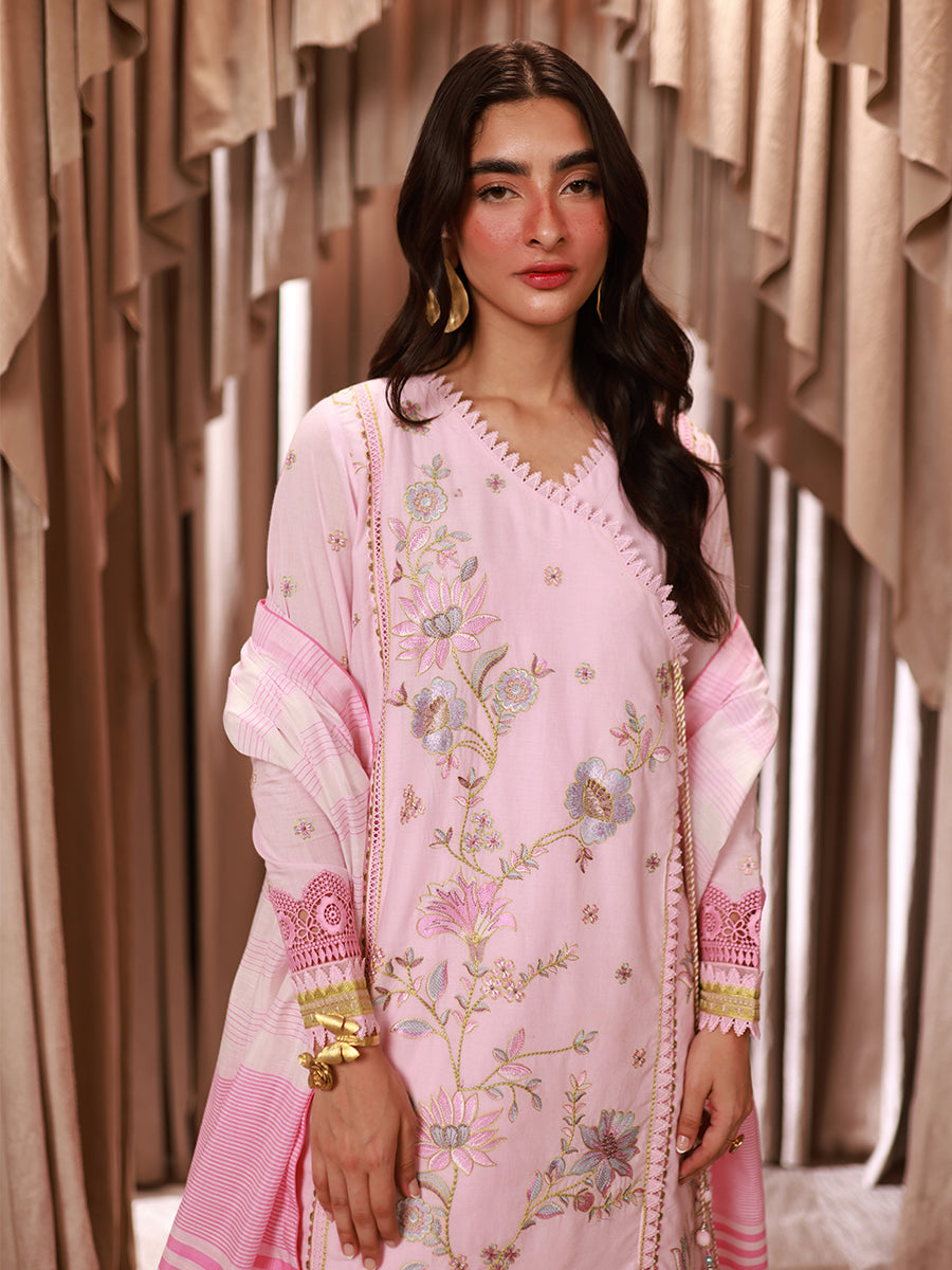 1 & Get 1 Free - LUXURY LAWN EMBROIDERED SUIT