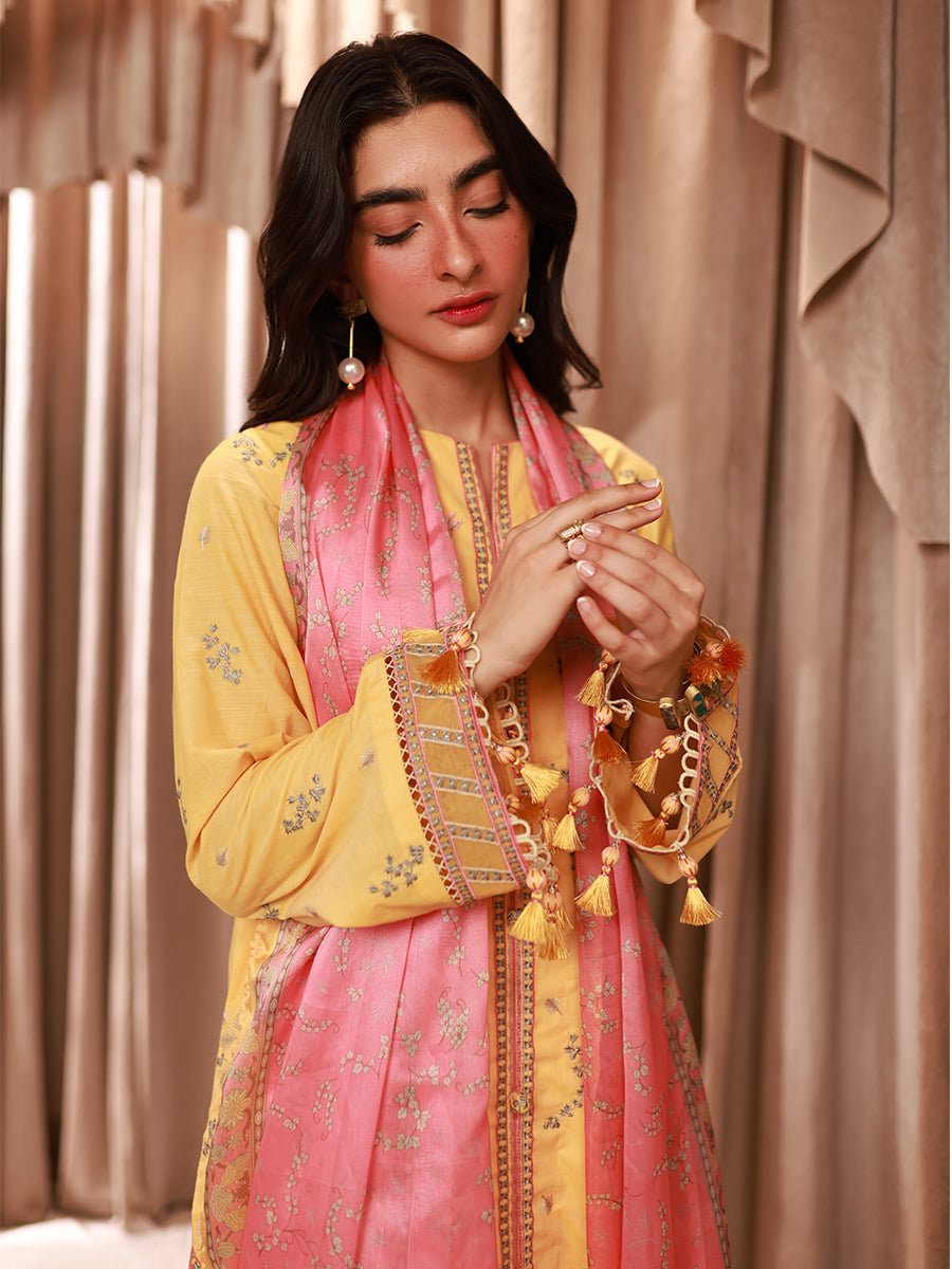 1 & Get 1 Free - LUXURY LAWN EMBROIDERED SUIT