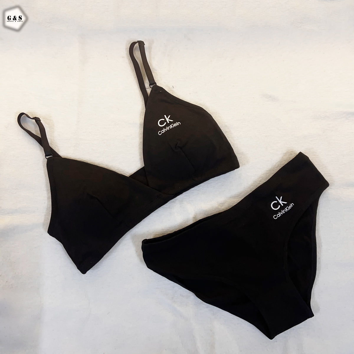 Pack Of 2 Cotton High Quality Bralette With Panty Sets