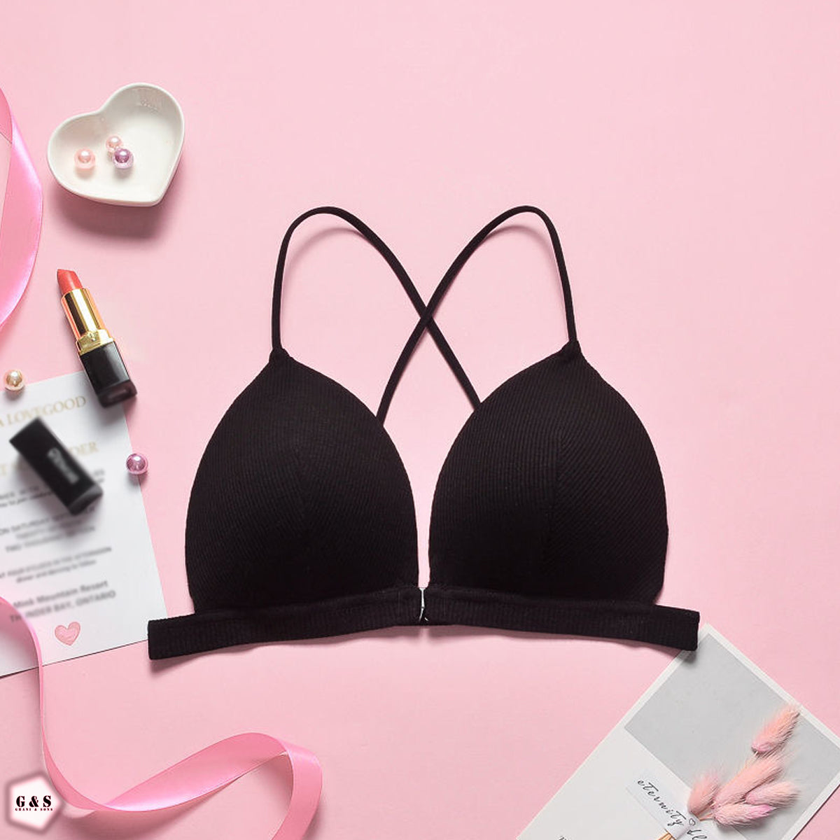 Girls Imported Pack Of 3 Front Open T-Shirt Bra