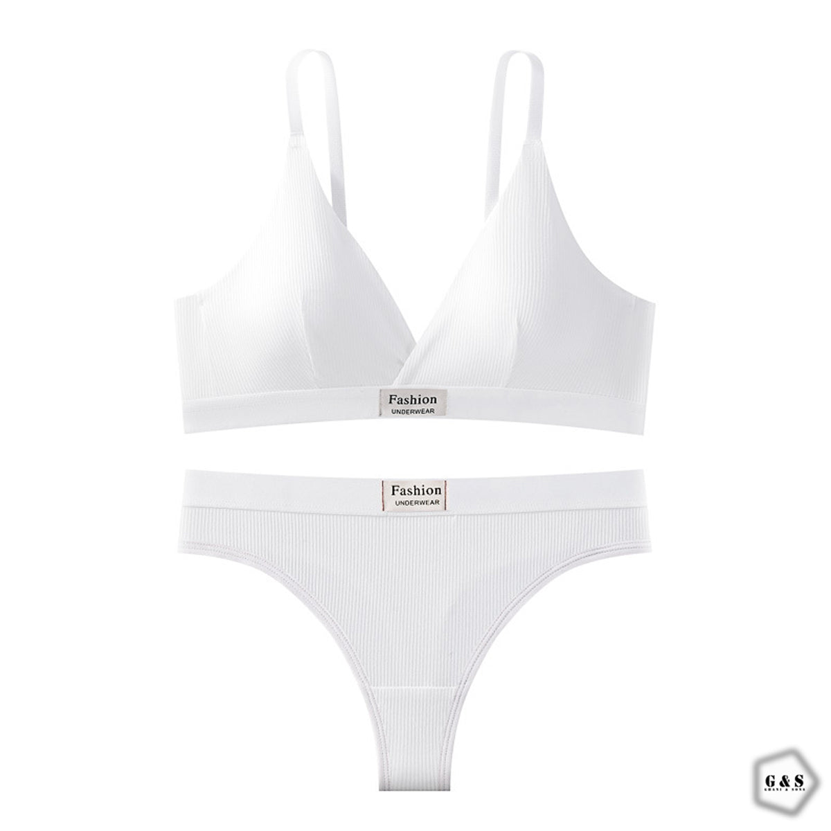 Pack Of 2 Cotton High Quality T-Shirt Bra With T-Panty Set