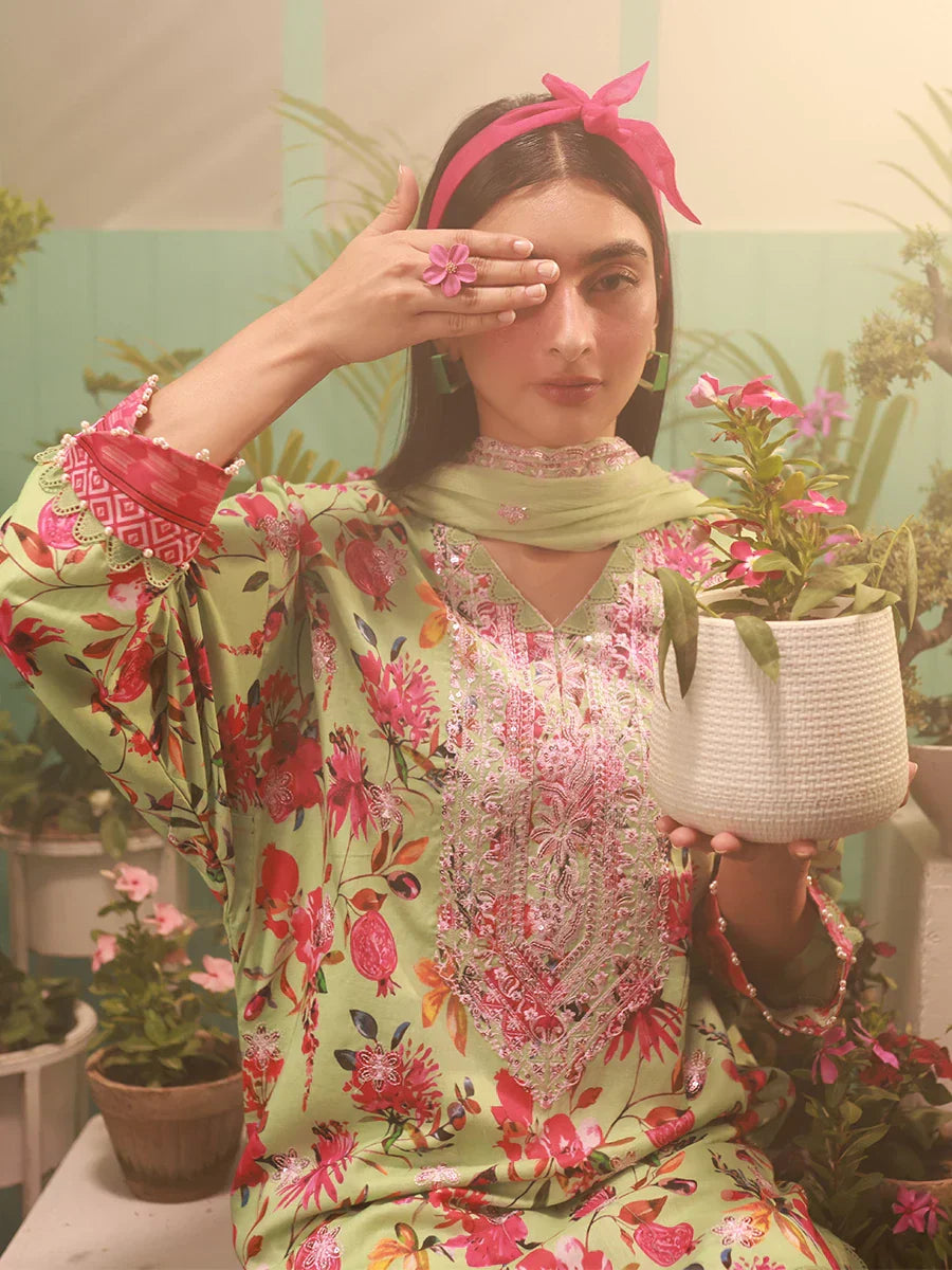 1 & Get 1 Free - VIVAD - LUXURY LAWN EMBROIDERED SUIT