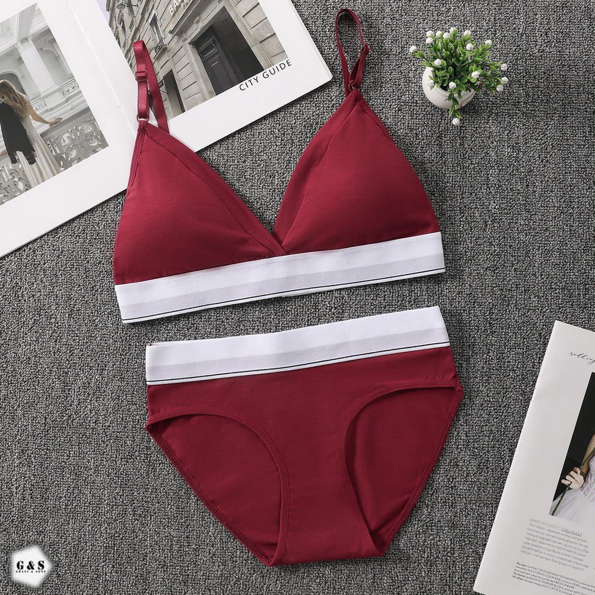 Pack Of 2 Cotton Bralette With Full Coverage Underware