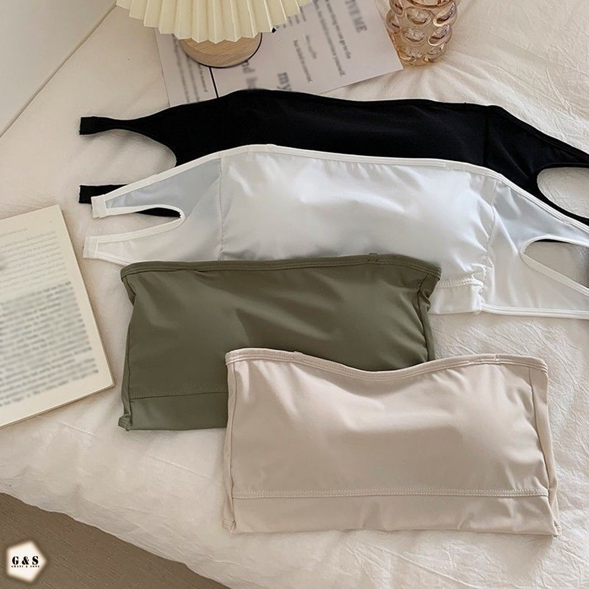 High Quality Pack Of 3 Strapless Bras With 3 Pairs Of Transparent Straps