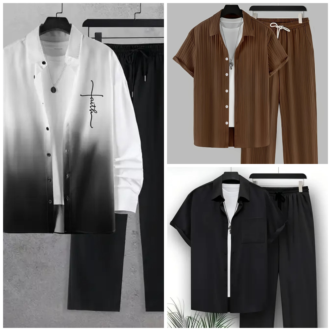 Pack of 3 Summer Tracksuits for Men – Stylish, Breathable & Comfortable Article#87683