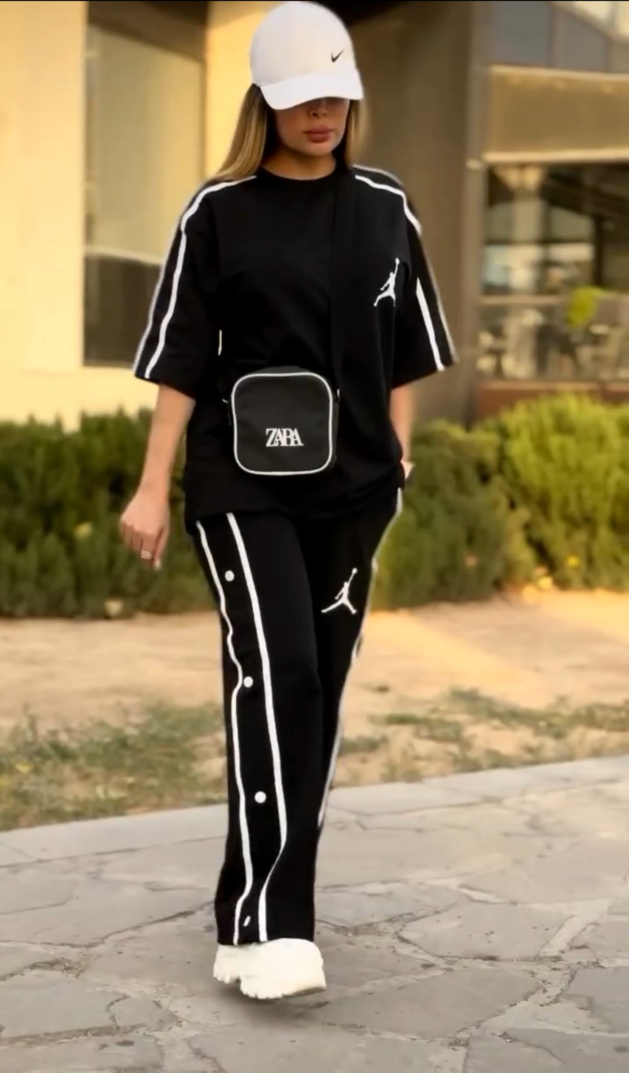 Sides Button Style T-Shirt And Jogger Pant CH 440