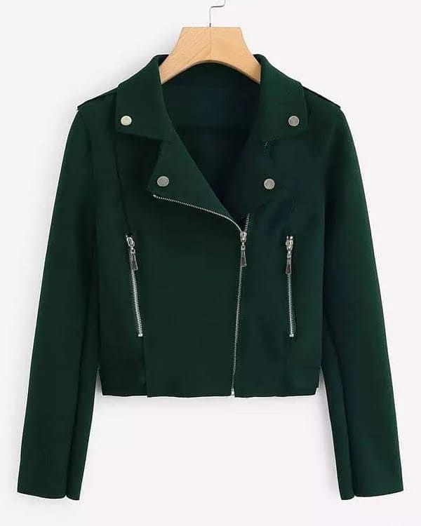 Biker Style Fleece Jacket