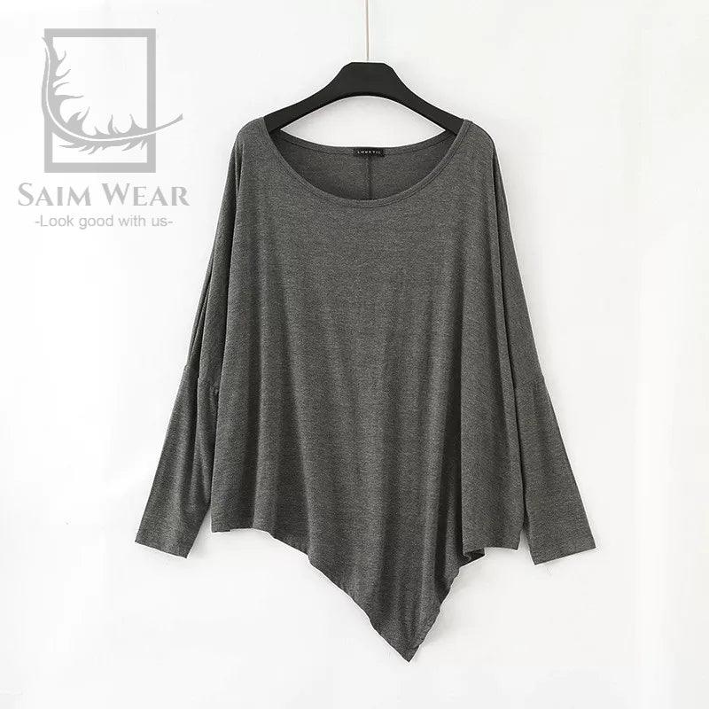 Cross Style Plain Women's Top