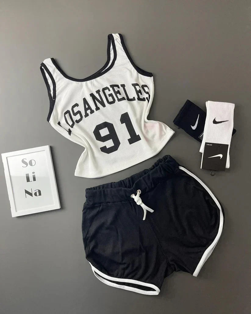 Los Angeles 91 Women's Premium Boxer Shorts Top Comfort & Style