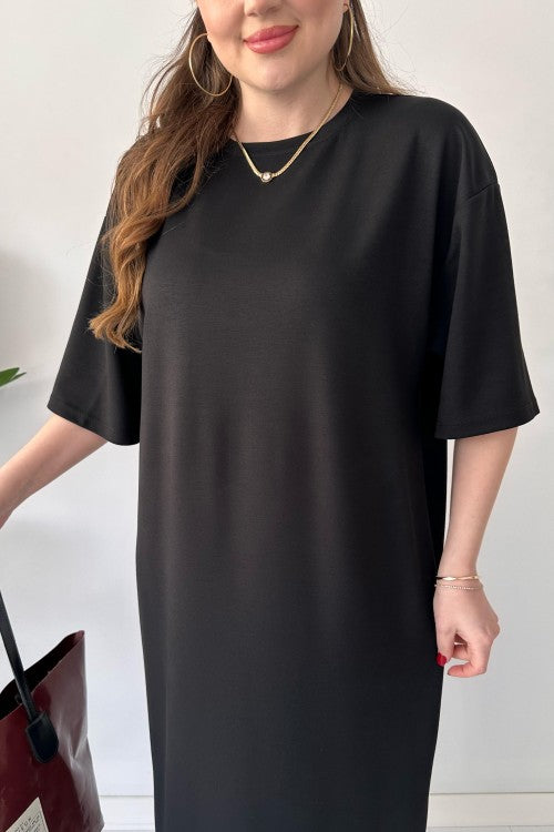 Casual Modal Drop Shoulder Dress