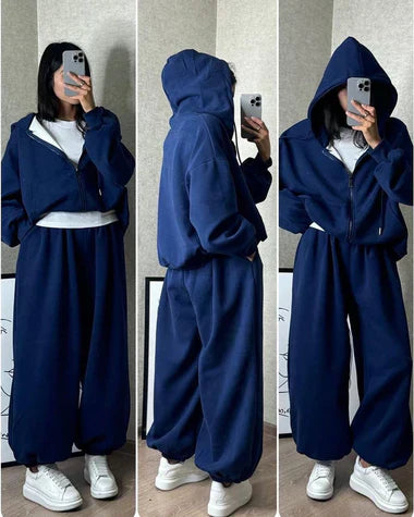 Cloud Flower Zipper Tracksuit