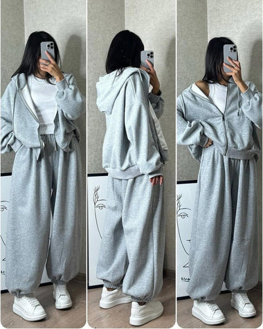 Cloud Flower Zipper Tracksuit