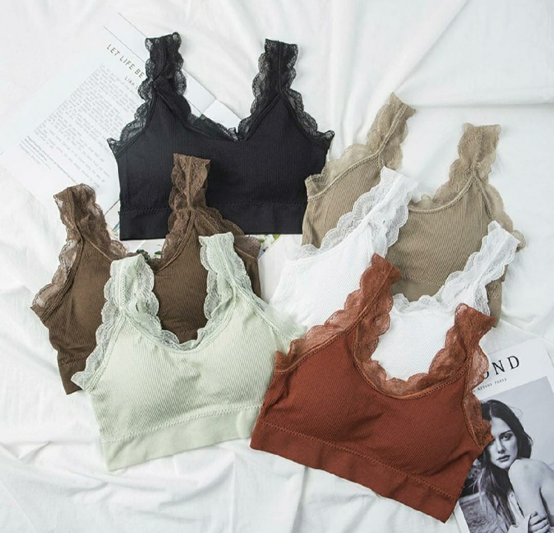 50% OFF SALE LIVE NOW | PACK OF 2 IMPORTED FANCY LACE NON WIRED PUSHUP BRA