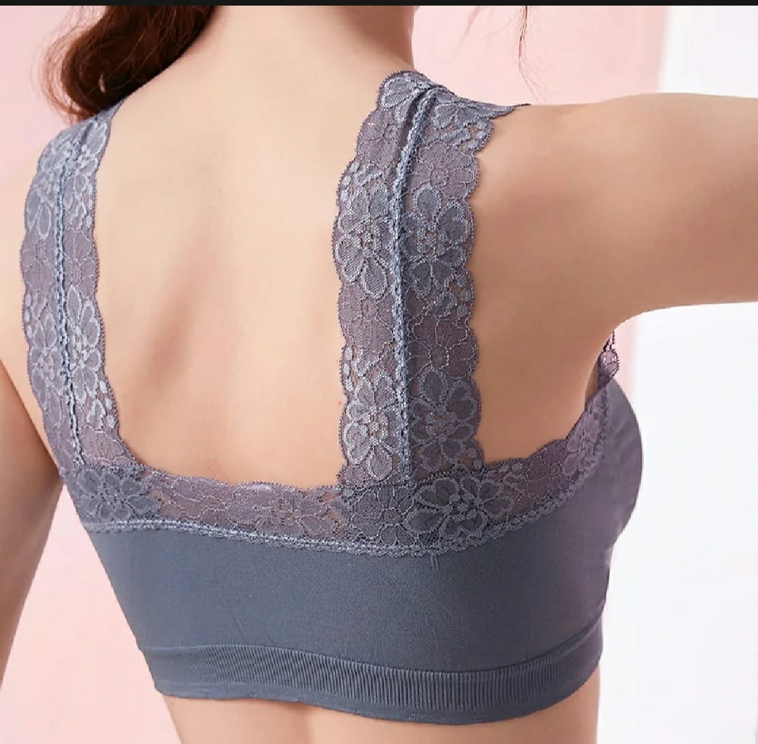 50% OFF SALE LIVE NOW | PACK OF 2 IMPORTED FANCY LACE NON WIRED PUSHUP BRA