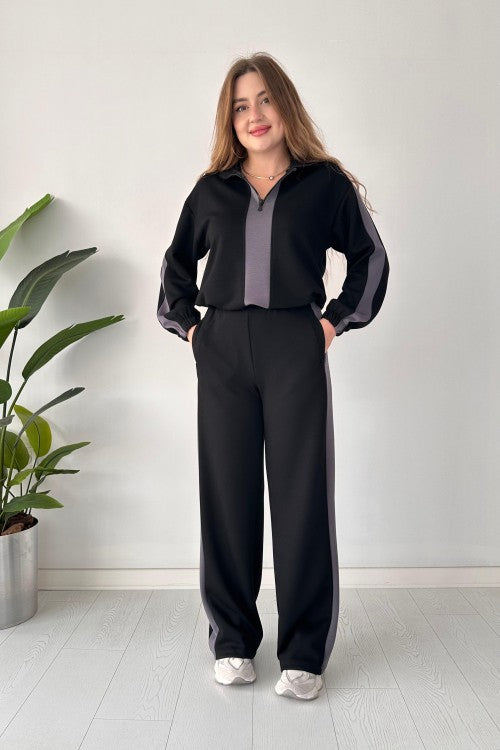 Zipper Panel Tracksuit