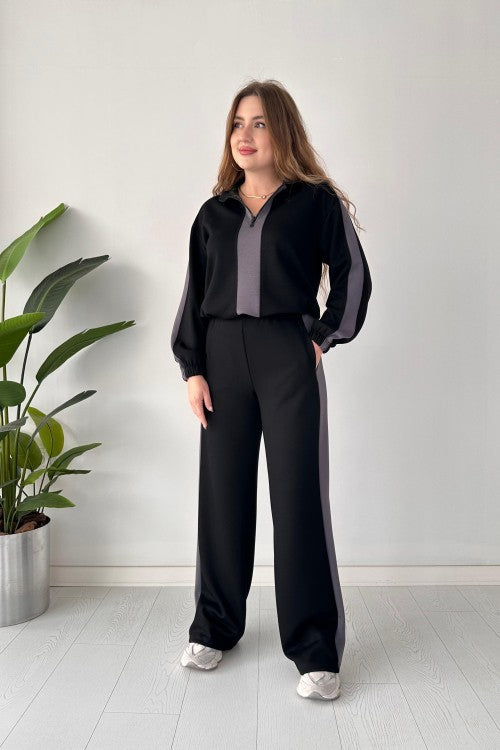 Zipper Panel Tracksuit