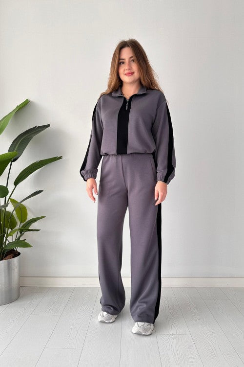 Zipper Panel Tracksuit