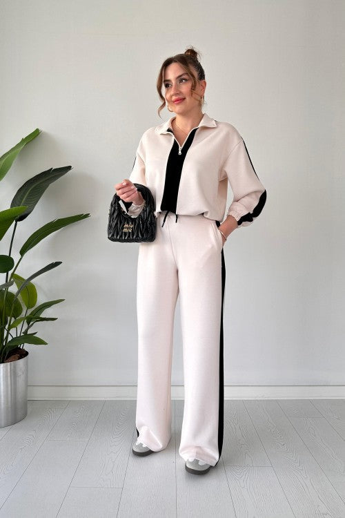 Zipper Panel Tracksuit