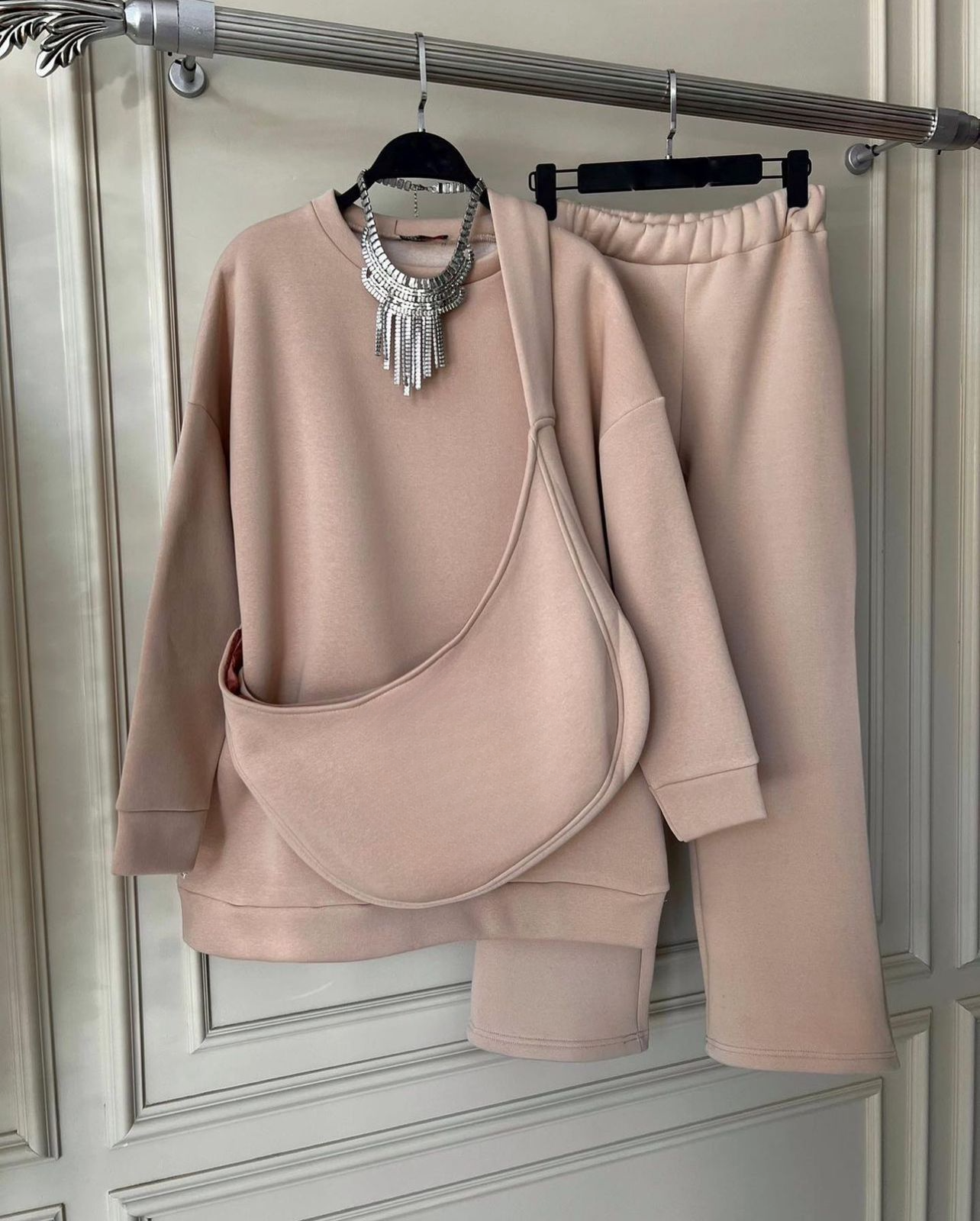 Carryall Winter Fleece Co Ords Set SweatShirt + Trouser + Bag CH 391