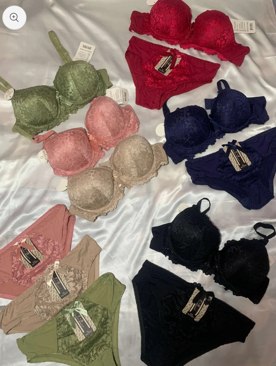 50% OFF SALE |SET OF 2 PREMIUM IMPORTED PADDED BRA AND PANTY SET | FREE HOME DELIVERY