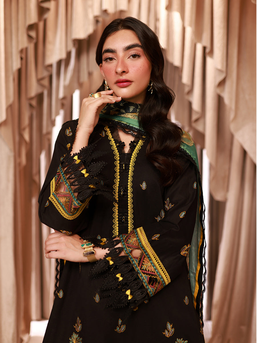 1 & Get 1 Free - LUXURY LAWN EMBROIDERED SUIT