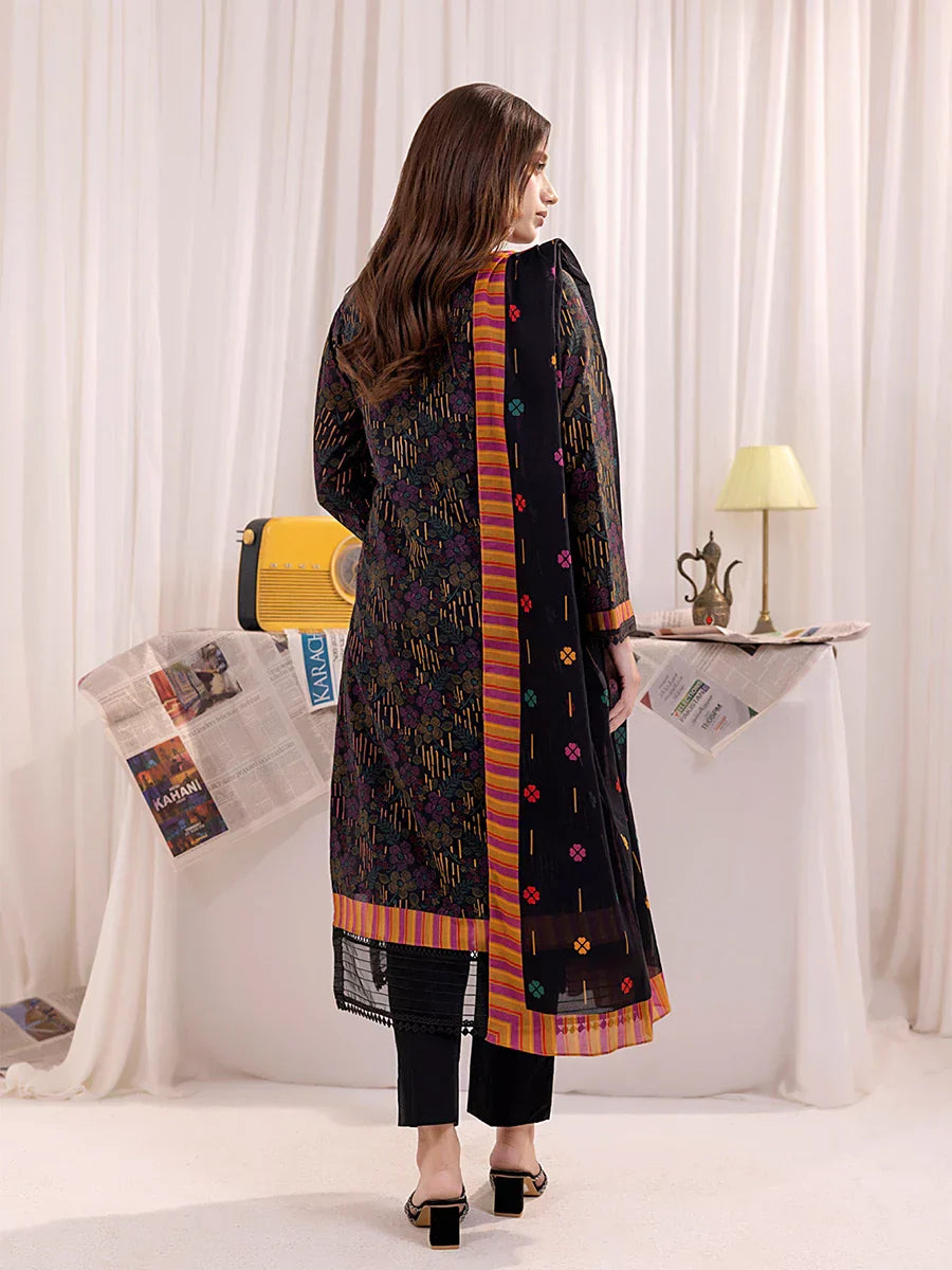 1 & Get 1 Free - 3PC Unstitched Printed Lawn Suit