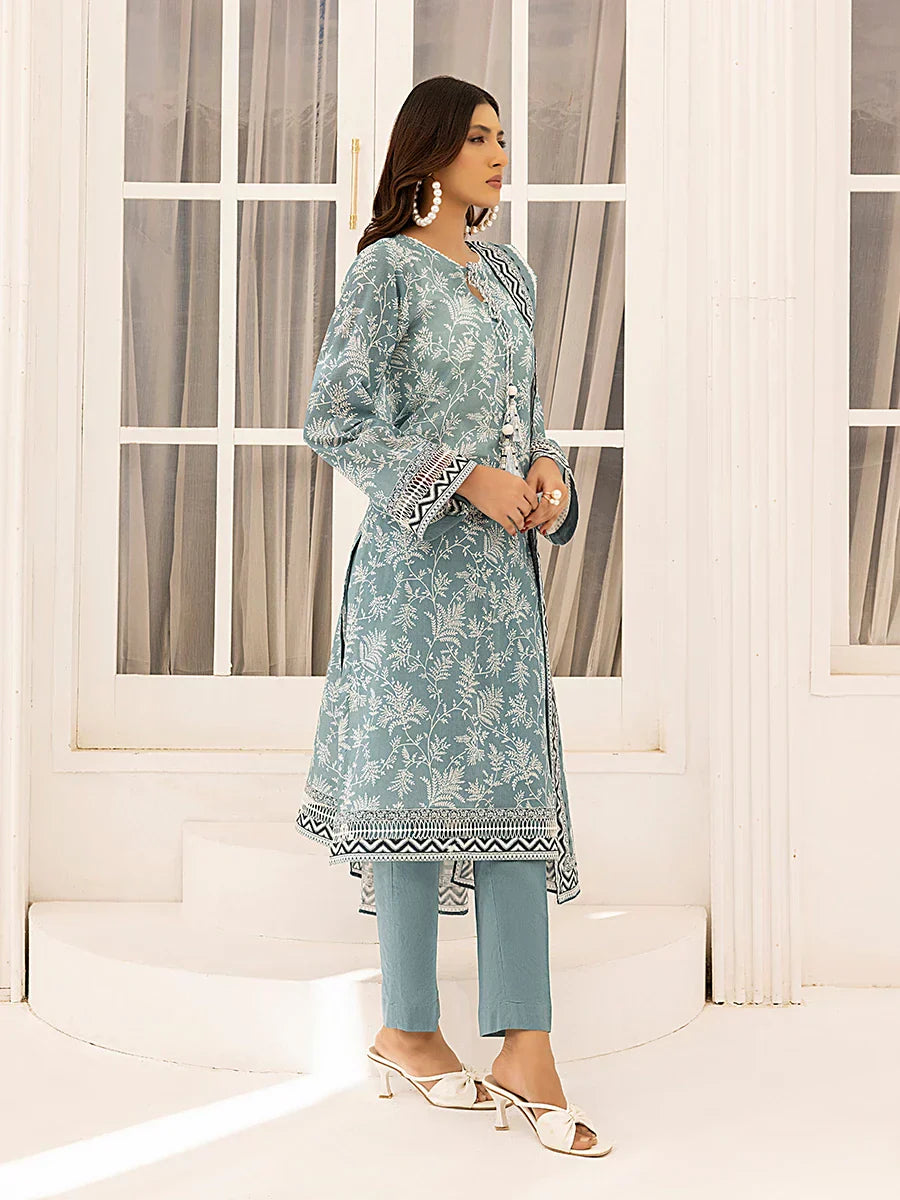 1 & Get 1 Free - 3PC Unstitched Printed Lawn Suit
