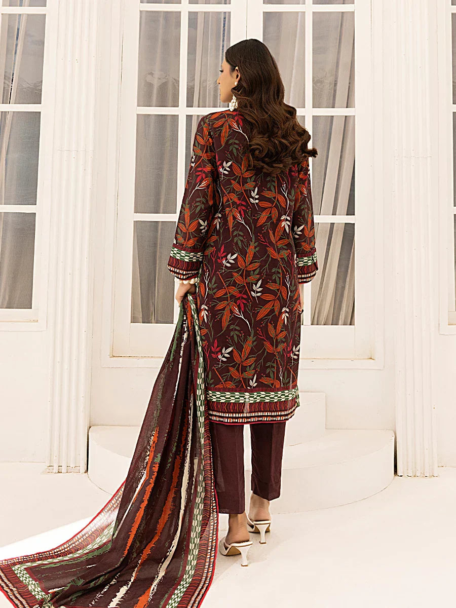 1 & Get 1 Free - 3PC Unstitched Printed Lawn Suit