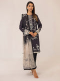 1 & Get 1 Free - MONOCHROME DIGITAL PRINTED LAWN SILK SUIT