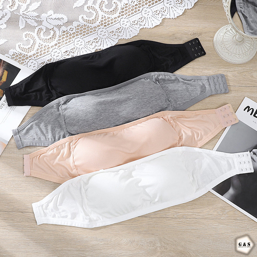 Cotton Pushup Pack Of 3 Strapless Bras With 3 Pairs Of Transparent Straps