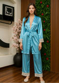 Silk Robe Gown & Trouser Nightwear