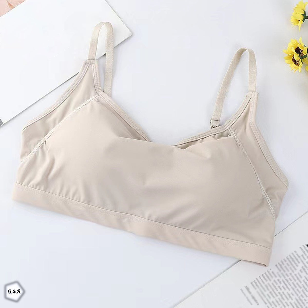 Pack Of 3 Ice Silk Summer Friendly Single Hook Design Bralette