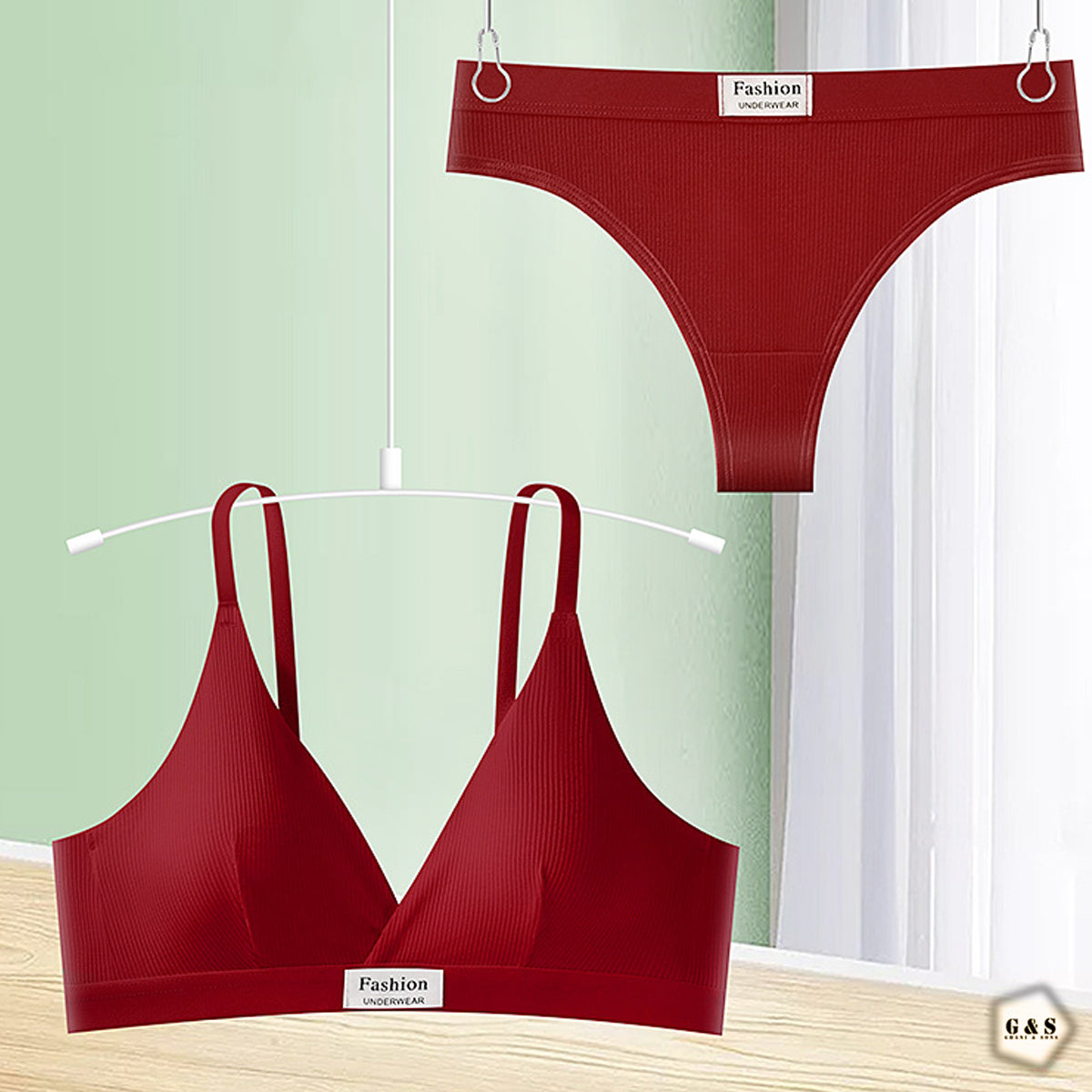 Pack Of 2 Cotton High Quality T-Shirt Bra With T-Panty Set