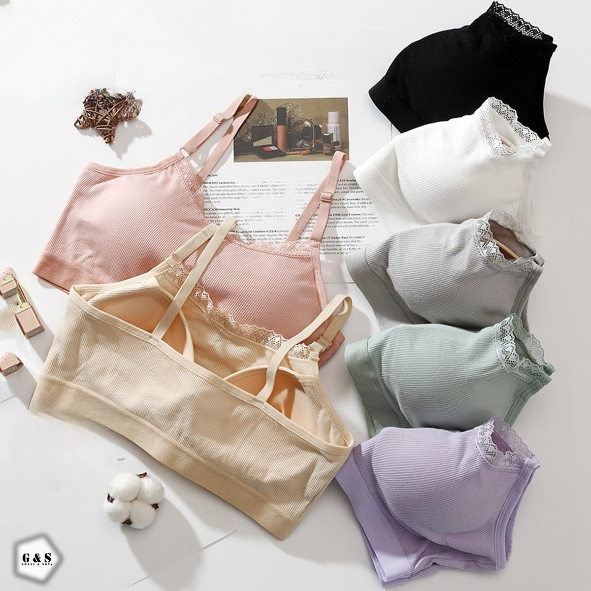 Girls Pack Of 3 Pushup T-Shirt Bralette