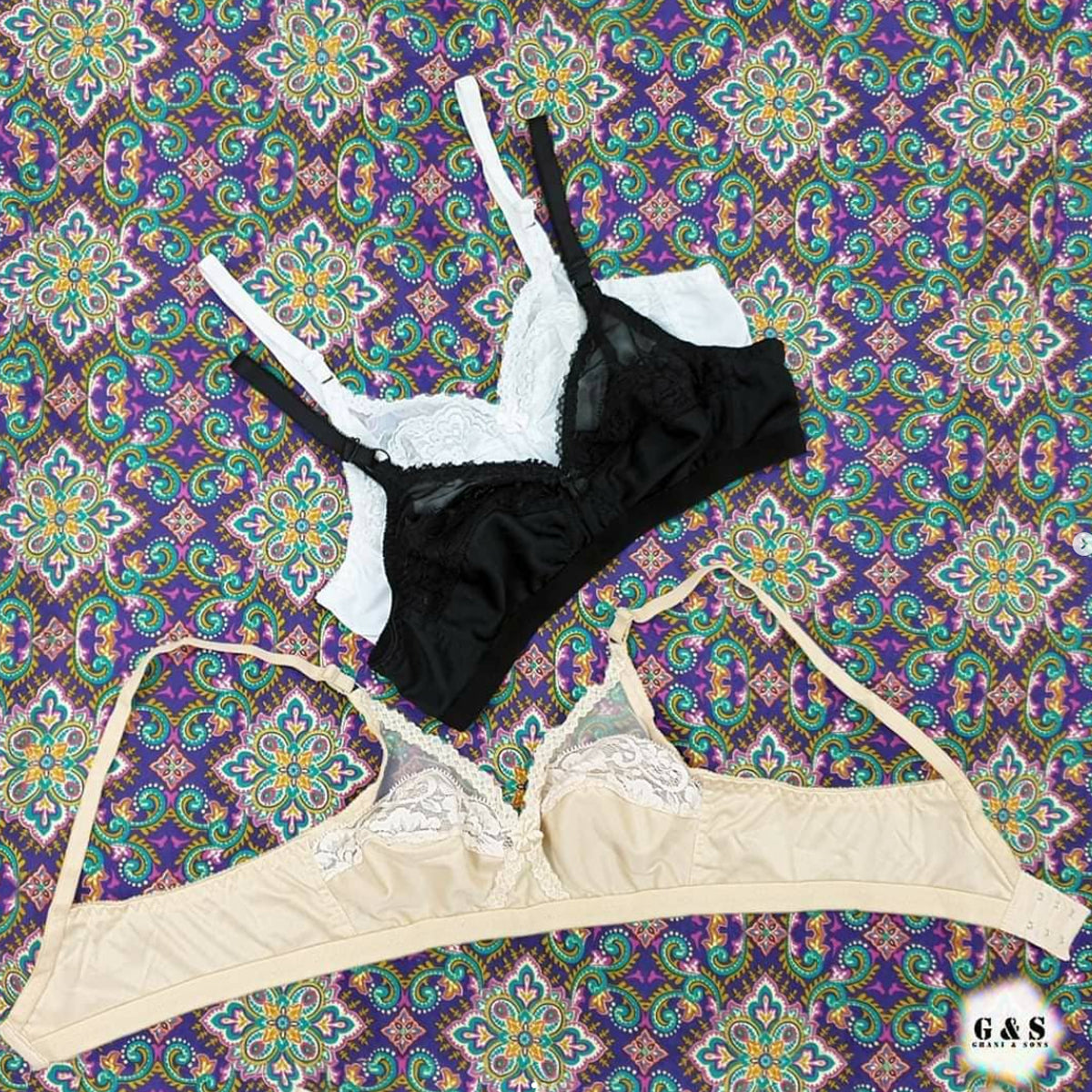 Pack Of 3 Jersey Net Bra