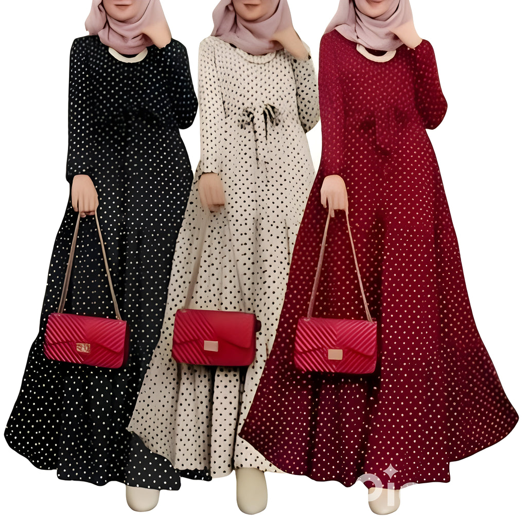 Pack of 3 Stylish Abaya l Premium Quality l All Sizes Available #1097