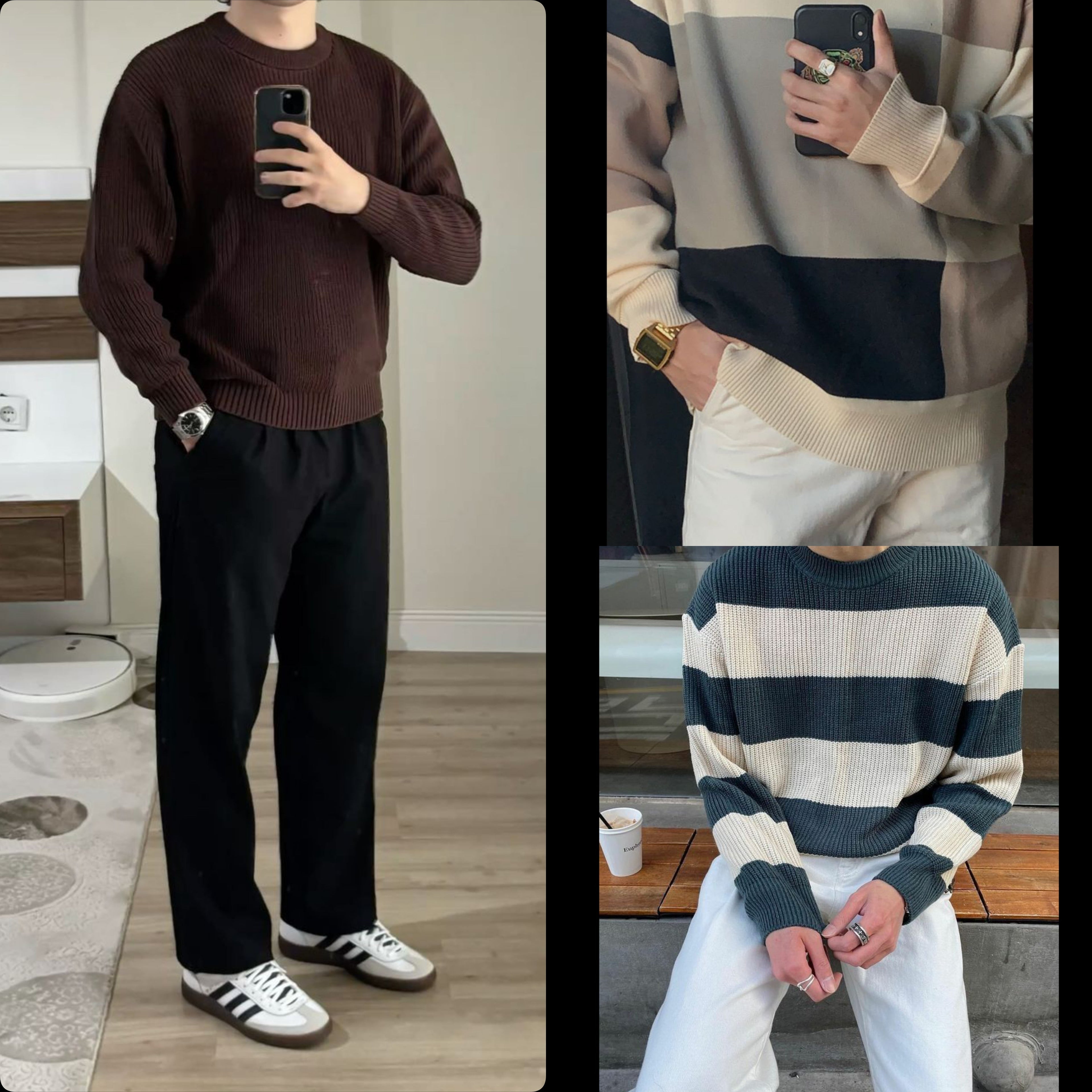 Pack Of 3 Sweatshirt With Cargo Pants - 005