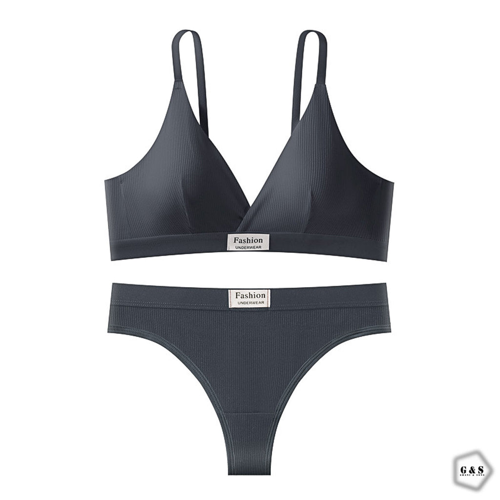 Pack Of 2 Cotton High Quality T-Shirt Bra With T-Panty Set