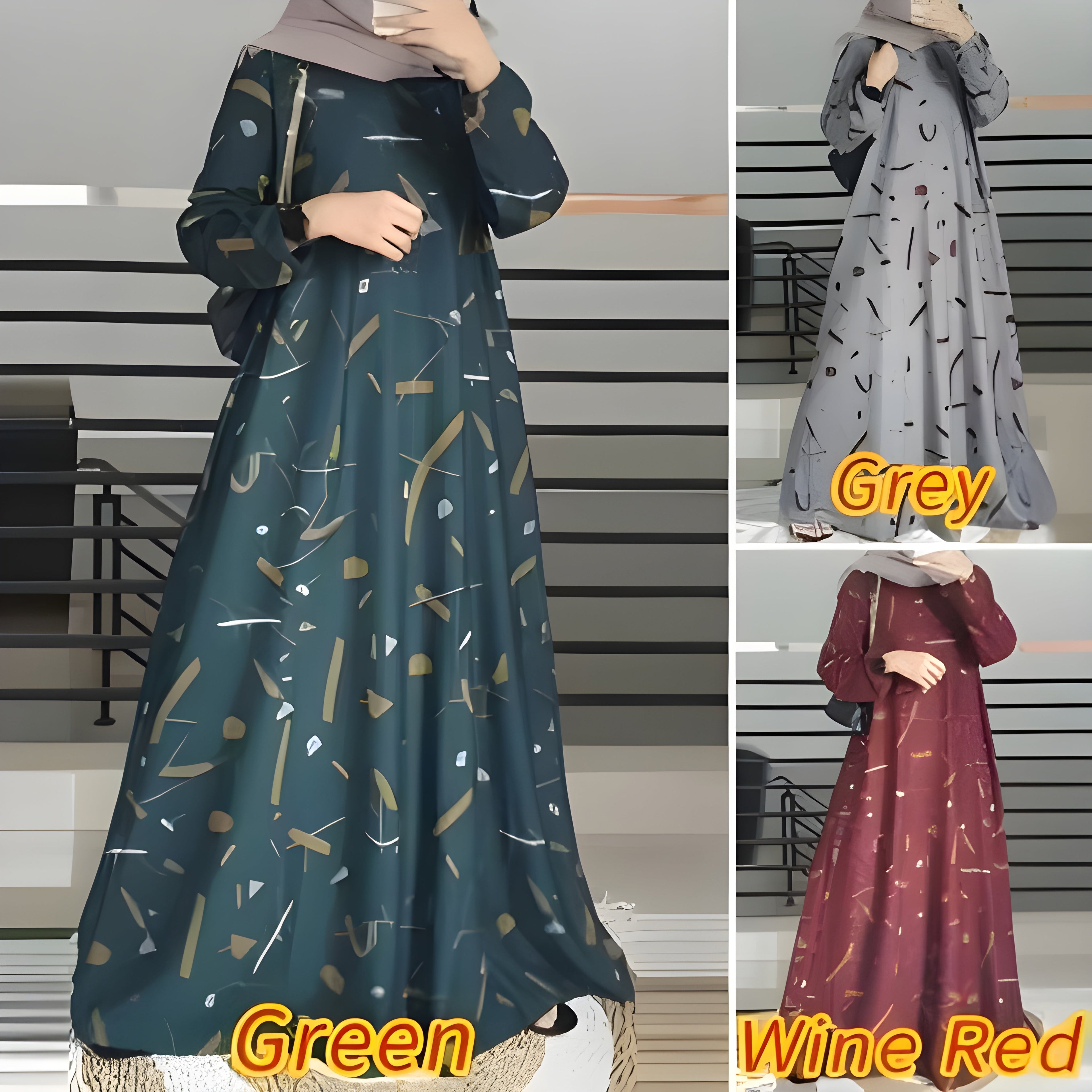Pack of 3 Stylish Abaya l Premium Quality l All Sizes Available #1107
