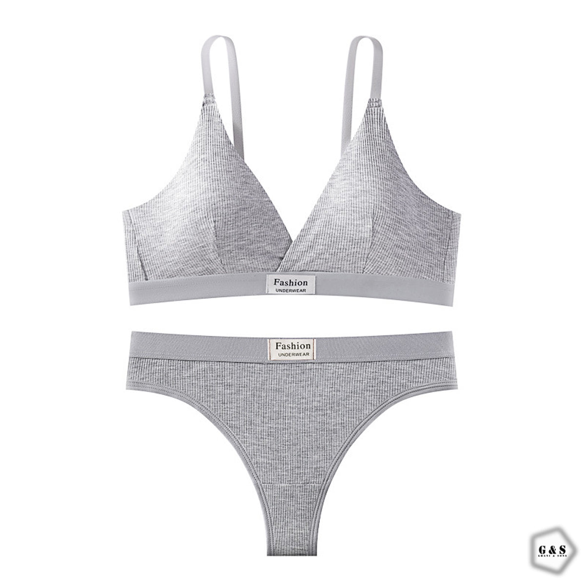 Pack Of 2 Cotton High Quality T-Shirt Bra With T-Panty Set