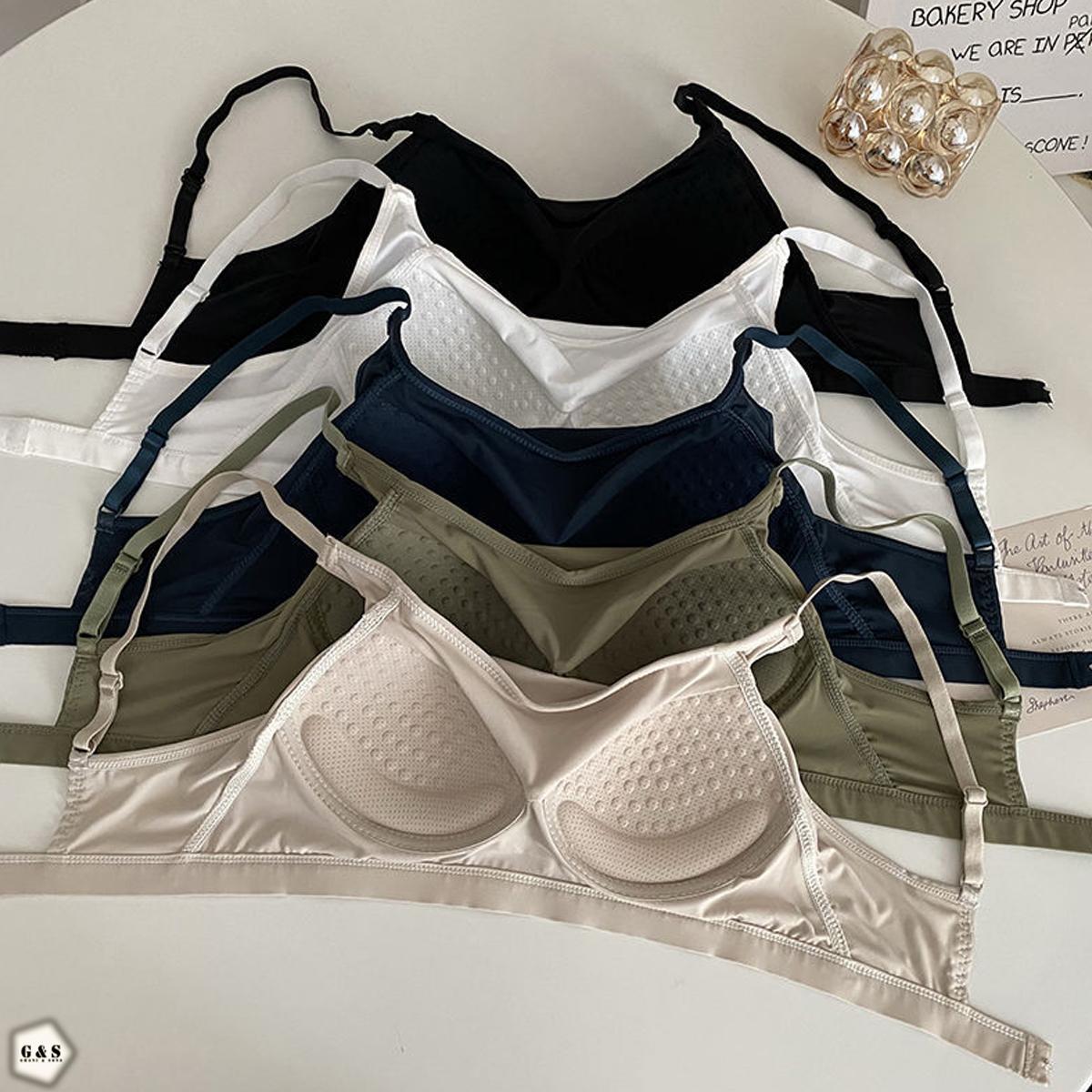 Pack Of 3 Ice Silk Summer Friendly Single Hook Design Bralette