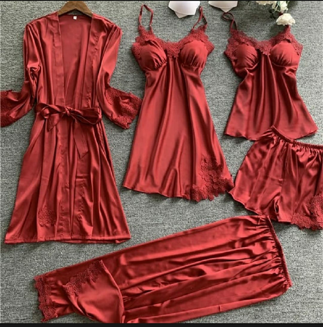 Night Dress Premium Quality Night Wear Honeymoon Bridal Set | 40% Off