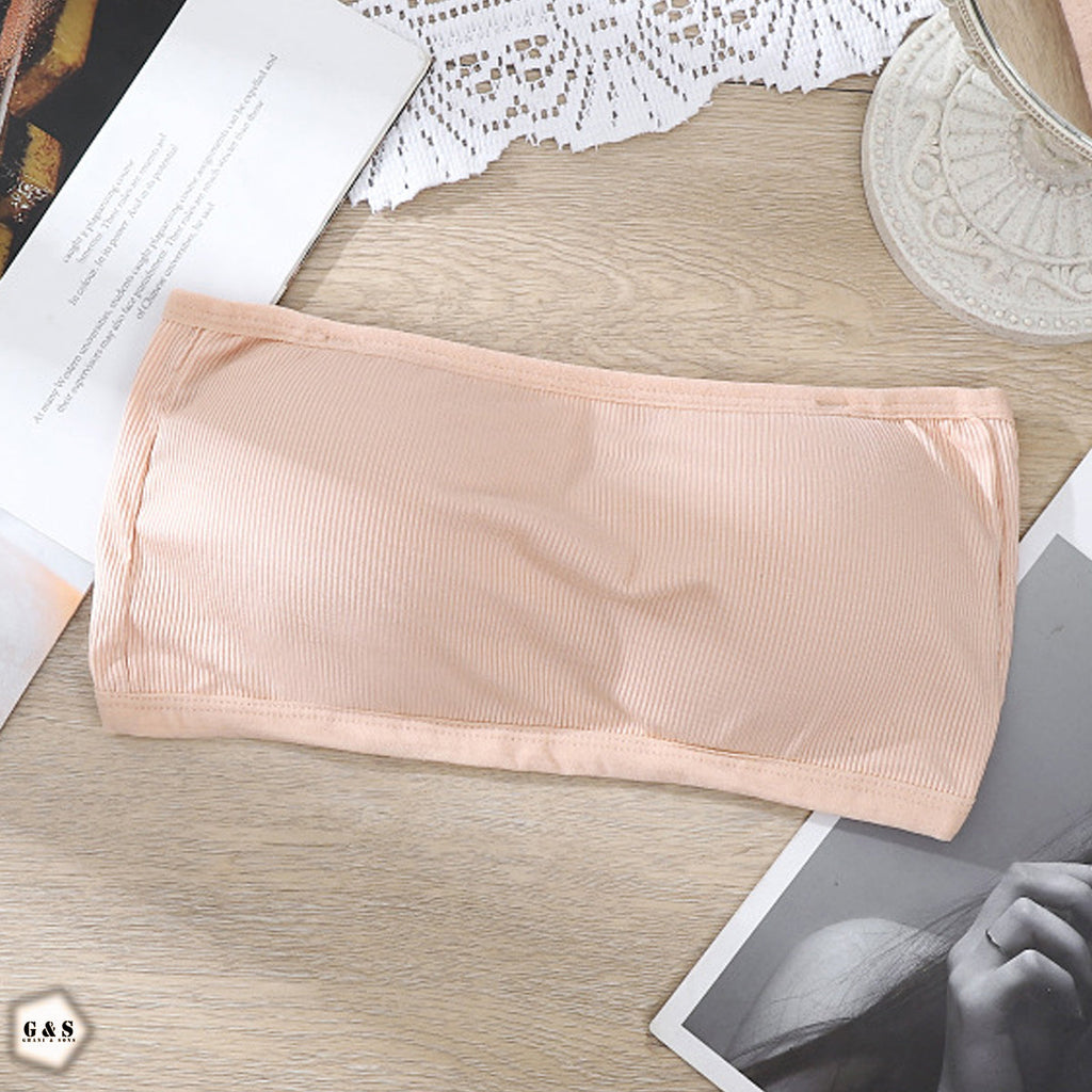 Cotton Pushup Pack Of 3 Strapless Bras With 3 Pairs Of Transparent Straps