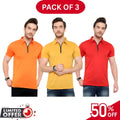 Pack of 3 | 50% OFF Men's Stylish Polo T-Shirts | DOS1042