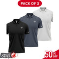 Pack of 3 | 50% OFF Men's Stylish Polo T-Shirts | DOS1047