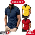Pack of 3 | 50% OFF Men's Stylish Polo T-Shirts | DOS1048