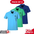 Pack of 3 | 50% OFF Men's Stylish Polo T-Shirts | DOS1049