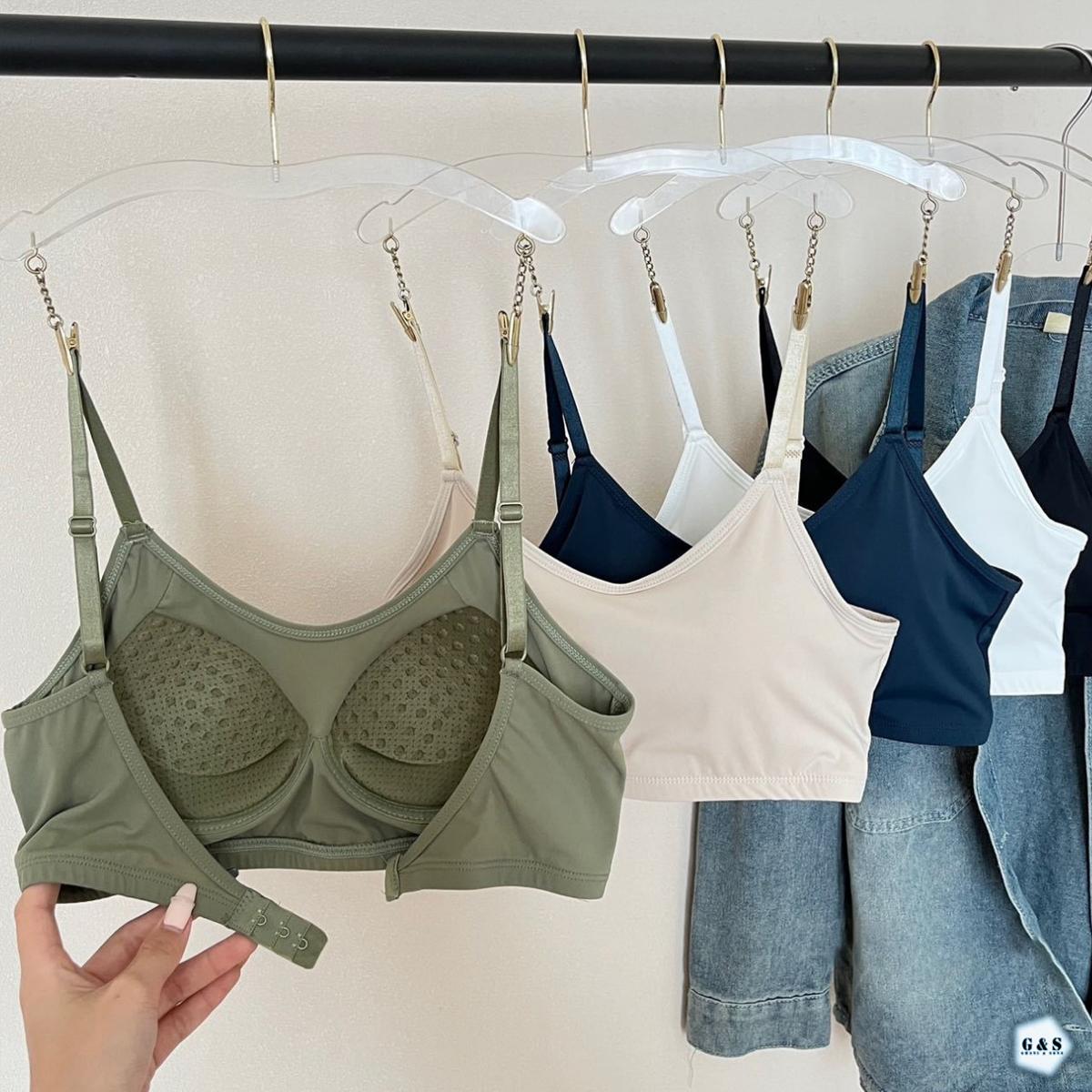 Pack Of 3 Ice Silk Summer Friendly Single Hook Design Bralette