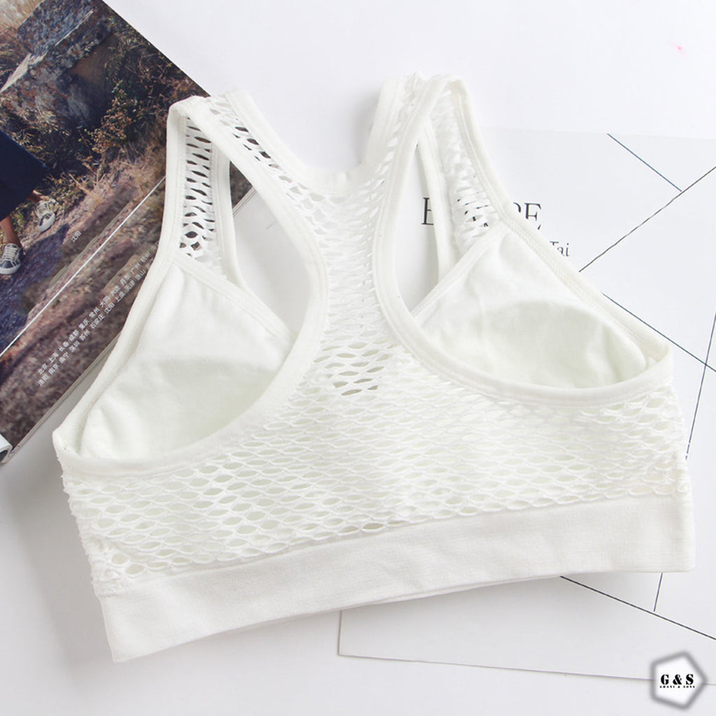 Pack Of 3 Mesh Net Design Sports Bra