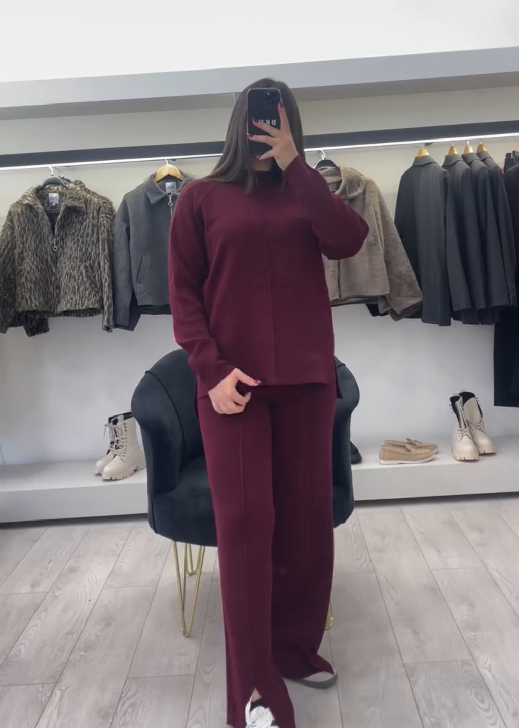 Bootcut Style Fleece Co-ord Set For Winters